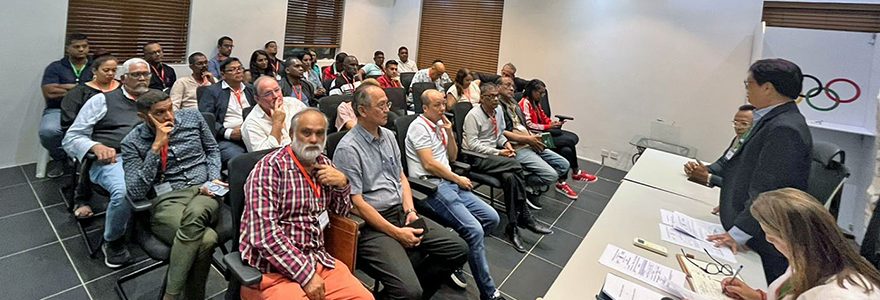 Mission officielle du Président de l’Assemblée nationale à Maurice dans le cadre du mouvement olympique international